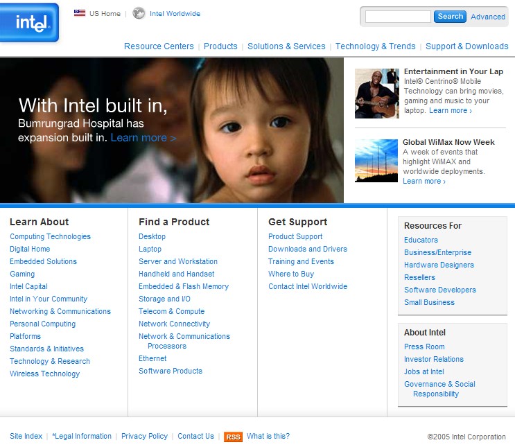 intel.com on November 10, 2005